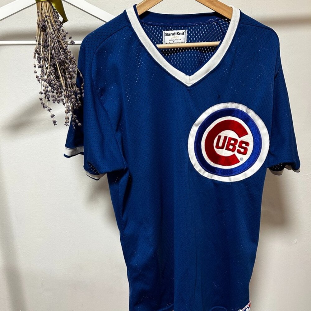Vintage 80s 90s Chicago Cubs mesh jersey size large